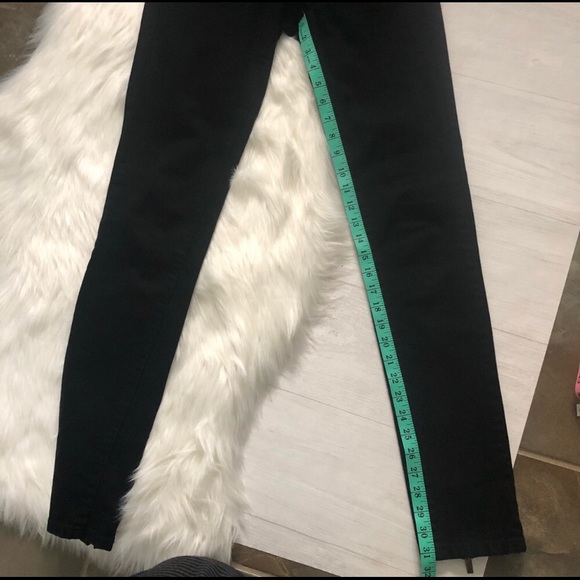 BCBGMaxAzaria Black May Skinny Ankle Zip Jeans - Picture 7 of 8